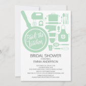 Modern Mint Kitchen Bridal Shower Kaart (Voorkant)