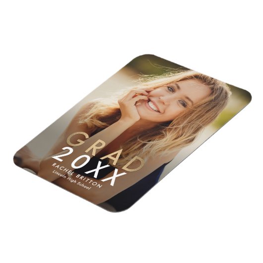 Modern Mix Afstuderen Aankondiging Magnet Magneet (Linkerzijde)