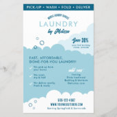 Modern Mobile Laundry Service Laundromat Marketing Flyer (Voorkant)