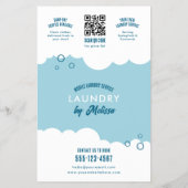Modern Mobile Laundry Service Laundromat Marketing Flyer (Achterkant)