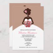 Modern Mocha Bridal Shower Kaart (Voorkant / Achterkant)