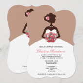 Modern Mocha Bridal Shower Kaart (Voorkant / Achterkant)