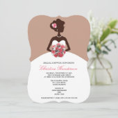 Modern Mocha Bridal Shower Kaart (Staand voorkant)