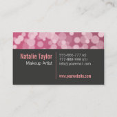 Modern, Mode, Stijlvol, Ruby, Makeup Artist Visitekaartje (Achterkant)