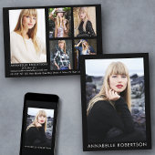 Modern Model Actor 6 Foto's Comp Kaart