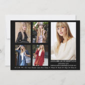 Modern Model en Actor 6 Foto's Comp Kaart (Achterkant)