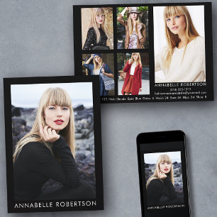 Modern Model en Actor 6 Foto's Comp Kaart