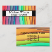 modern model voor aangepaste stripkaart visitekaartje (Voorkant / Achterkant)