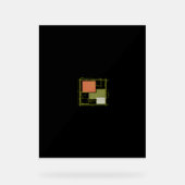 Modern Modular Floor Plan – Minimalist Architectur Acryl Bord (Voorkant)