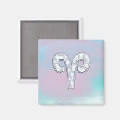 Modern Moeder van Parel Stijl Ram Zodiac Symbool Magneet (Voorkant / Achterkant)