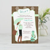Modern Mom Baby shower Invitation - Garçon ou fill (Debout devant)