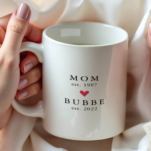 Modern Mom | Bubbe Année de création. Tasse à café