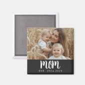 Modern Mom Established Photo Gift Magnet Magneet (Voorkant / Achterkant)