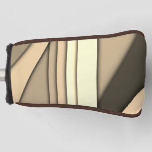 Modern monochroom bruin golfheadcover