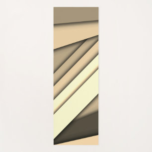 Modern monochroom bruin yogamat