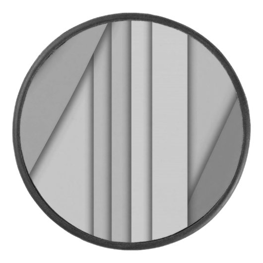Modern Monochroom Hockey Puck (Voorkant)