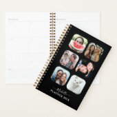 Modern Monogram 6 Foto zwart  Planner (Display)