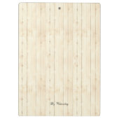 Modern Monogram Antiek Patroon  Hout Klembord (Achterkant)