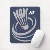 Modern Monogram Badminton Shuttlecock Muismat (Met muis)