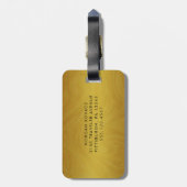 Modern Monogram Bagagelabel (Achterkant verticaal)