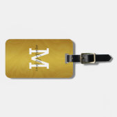 Modern Monogram Bagagelabel (Voorkant horizontaal)