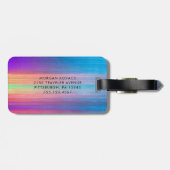 Modern Monogram Bagagelabel (Achterkant horizontaal)