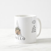 Modern Monogram Bearded Dragon Photo Mug (Devant droit)