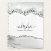 Modern Monogram Beauty Makeup Elegant Professional Planner (Voorkant)