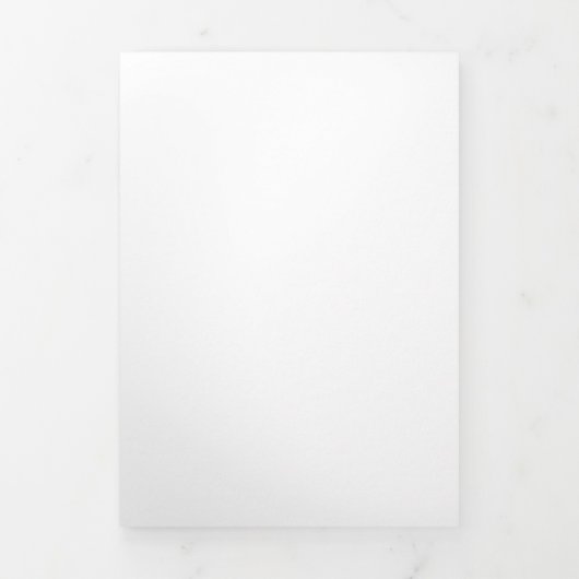 Modern Monogram Black and White Wedding Drieluik Programma (Cover)