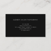 Modern Monogram Black Gold Visitekaartje (Achterkant)