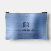 Modern Monogram blauw Etui (Voorkant)