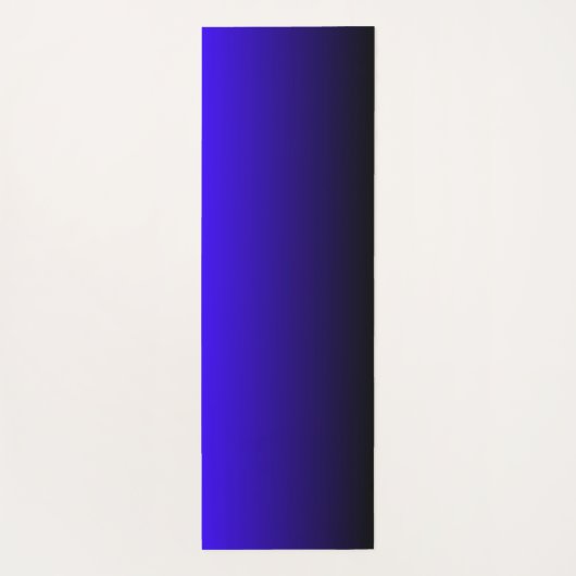 Modern Monogram blauw gradiënt - Houndstooth Patro Yogamat (Achterkant)