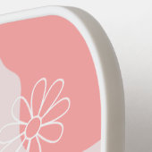 Modern Monogram Blush Pink | wilde-bloemdoedels Pickleball Paddle (Links Detail)