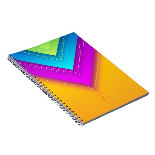 Modern Monogram Boho Geometric Chic Notitieboek (Rechterzijde)