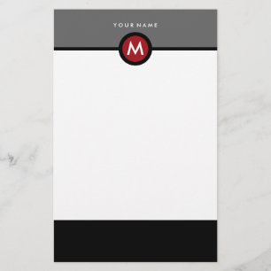Modern Monogram briefpapier - zakelijk of persoonl