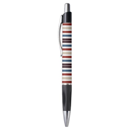Modern Monogram Chique Gestreept Pen (Top (Verticaal))