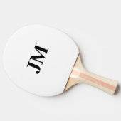 Modern Monogram Classic Gepersonaliseerde Initiale Tafeltennisbatje (Zijkant)