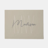 Modern Monogram Deurmat (Voorkant)