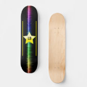Modern Monogram Electrifying Skateboard met ster (Voorkant)