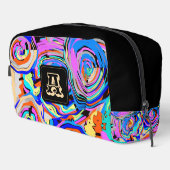 Modern Monogram Elegant Boho Chic Patroon Toilettasje (Rechterhoek)