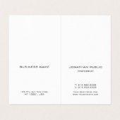 Modern Monogram Elegant Eenvoudig Professioneel Visitekaartjes (Binnenkant ongevouwen)