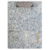 Modern Monogram, gepersonaliseerd graniet en goud Klembord (Voorkant)