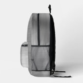 Modern Monogram Gray Bedrukte Rugzak (Rechts)