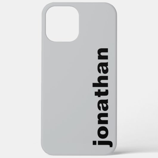 Modern Monogram Grijs Case-Mate iPhone Case (Achterkant)