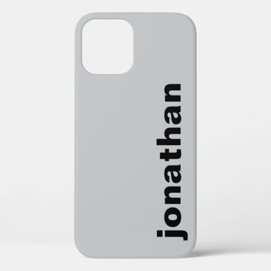 Modern Monogram Grijs Case-Mate iPhone Case (Achterkant)