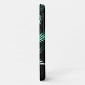 Modern monogram groene bladeren patroon Case-Mate iPhone case (Achterkant/links)