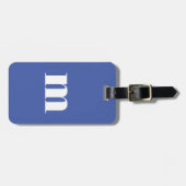 Modern Monogram Initiaal Bagagelabel (Voorkant horizontaal)