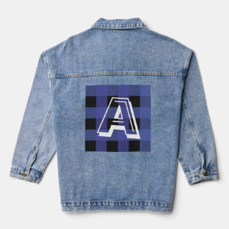 Modern Monogram Initiaal Custom Denim Jacket