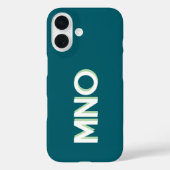 Modern Monogram Initiaal Drop Shadow Case-Mate iPhone Case (Achterkant)