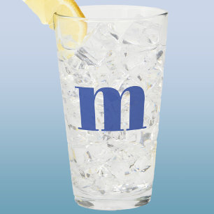 Modern Monogram Initiaal Glas
